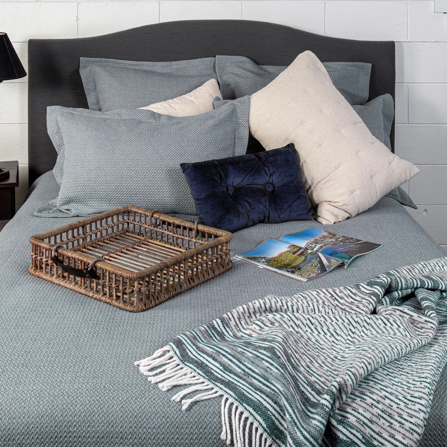 Killian Duvet Cover Indigo - Queen