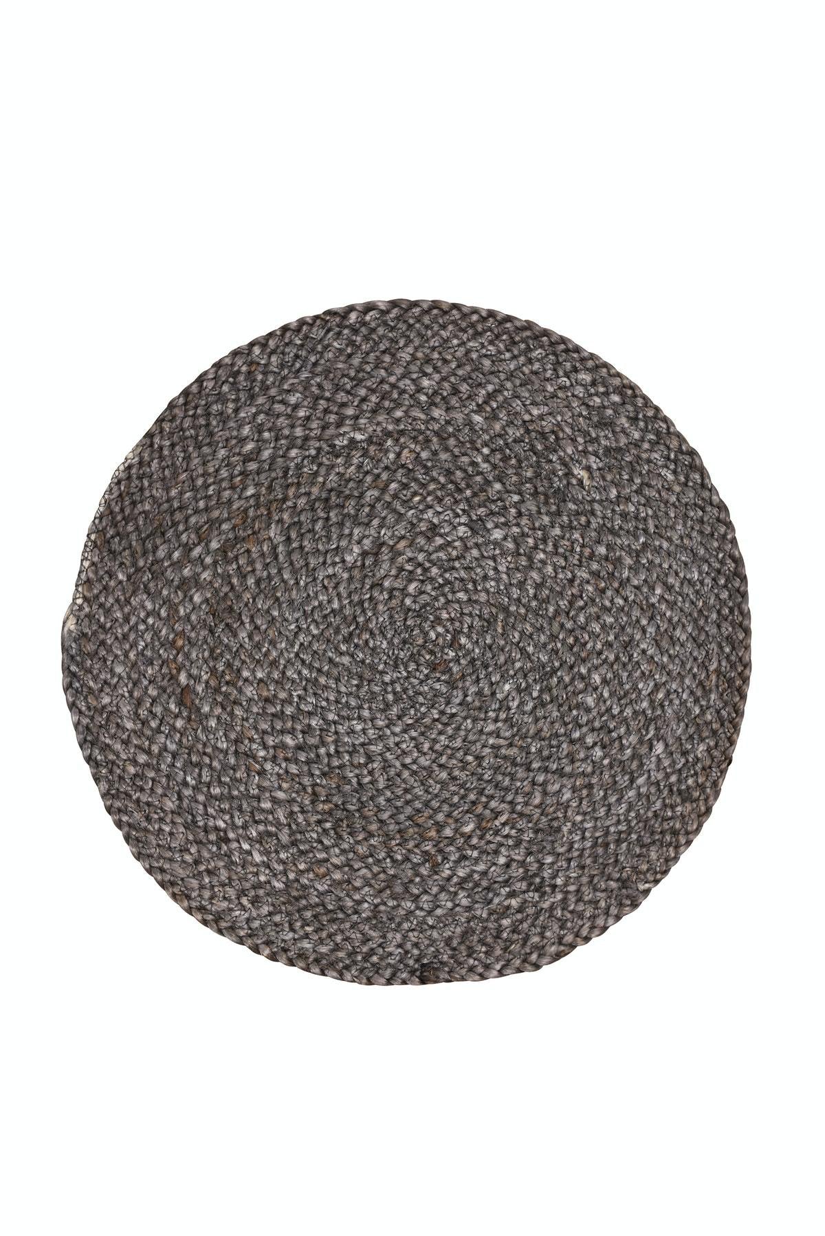 Placemat Round Grey Wash