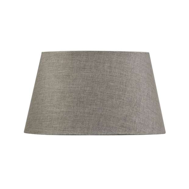 Charcoal Tapered Drum Lampshade - 41cm