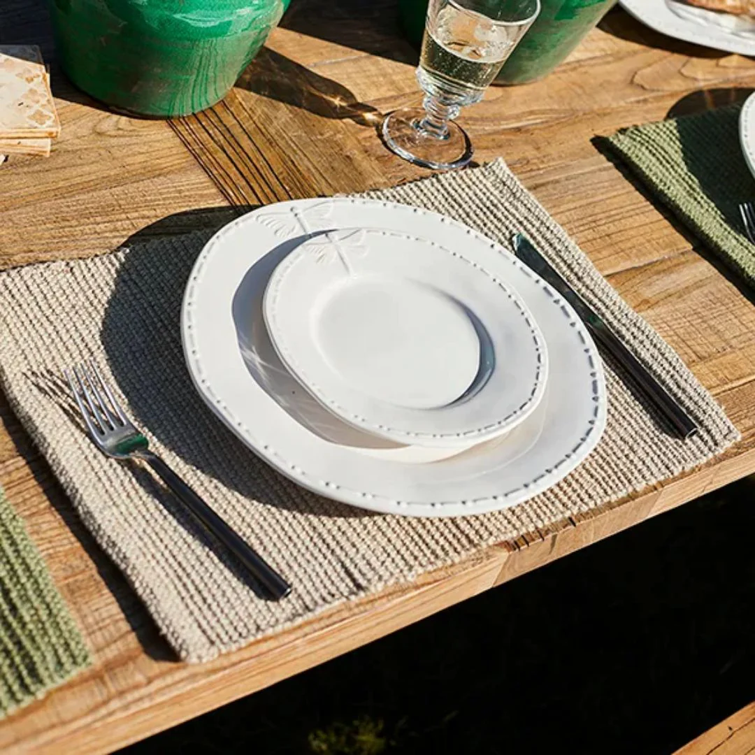 Ribbed Jute Placemat - Stone - Image 2