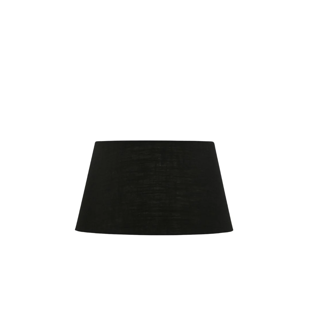 Black Tapered Drum Lampshade - 36cm