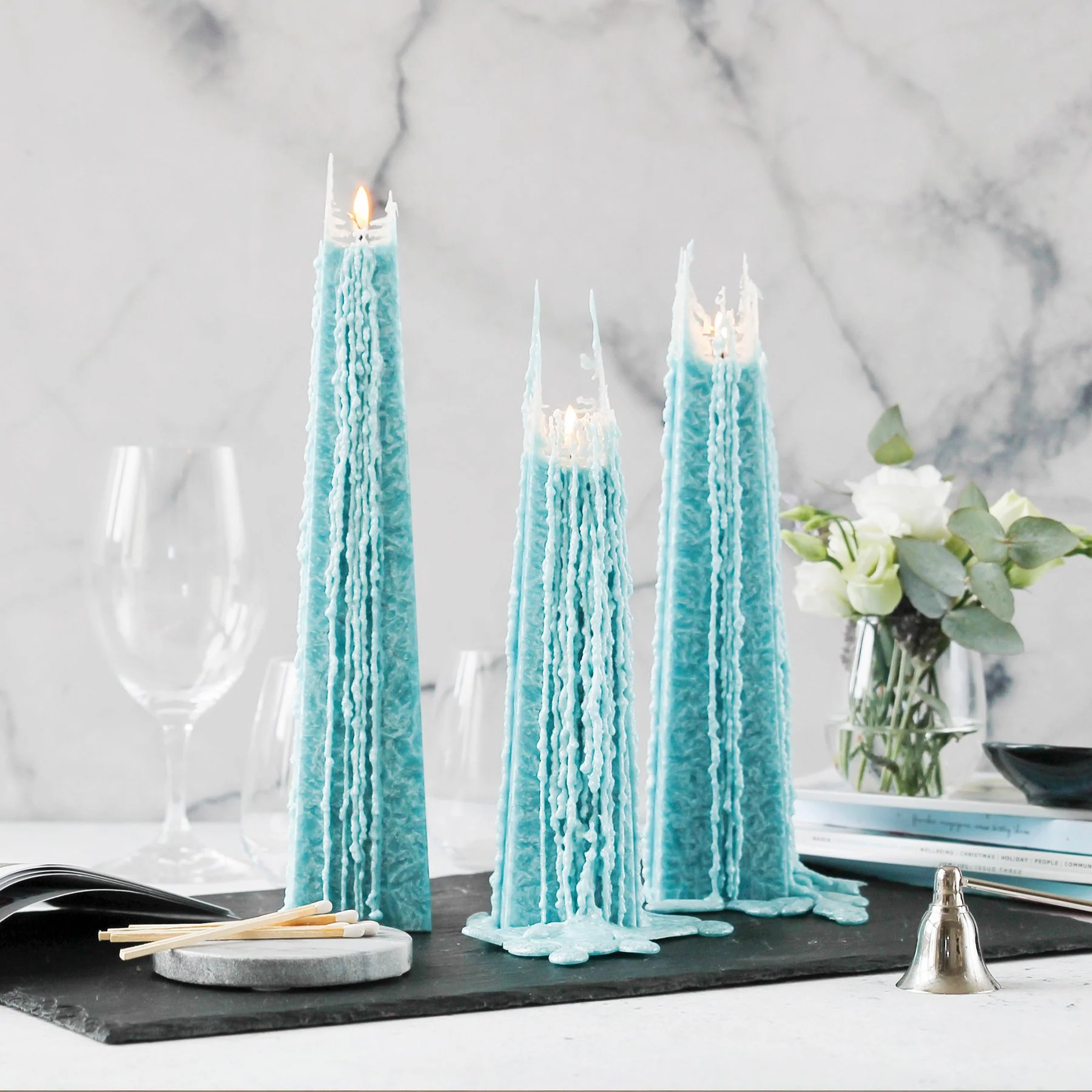 Icicle Candle: Ocean Sage - Small - Image 2