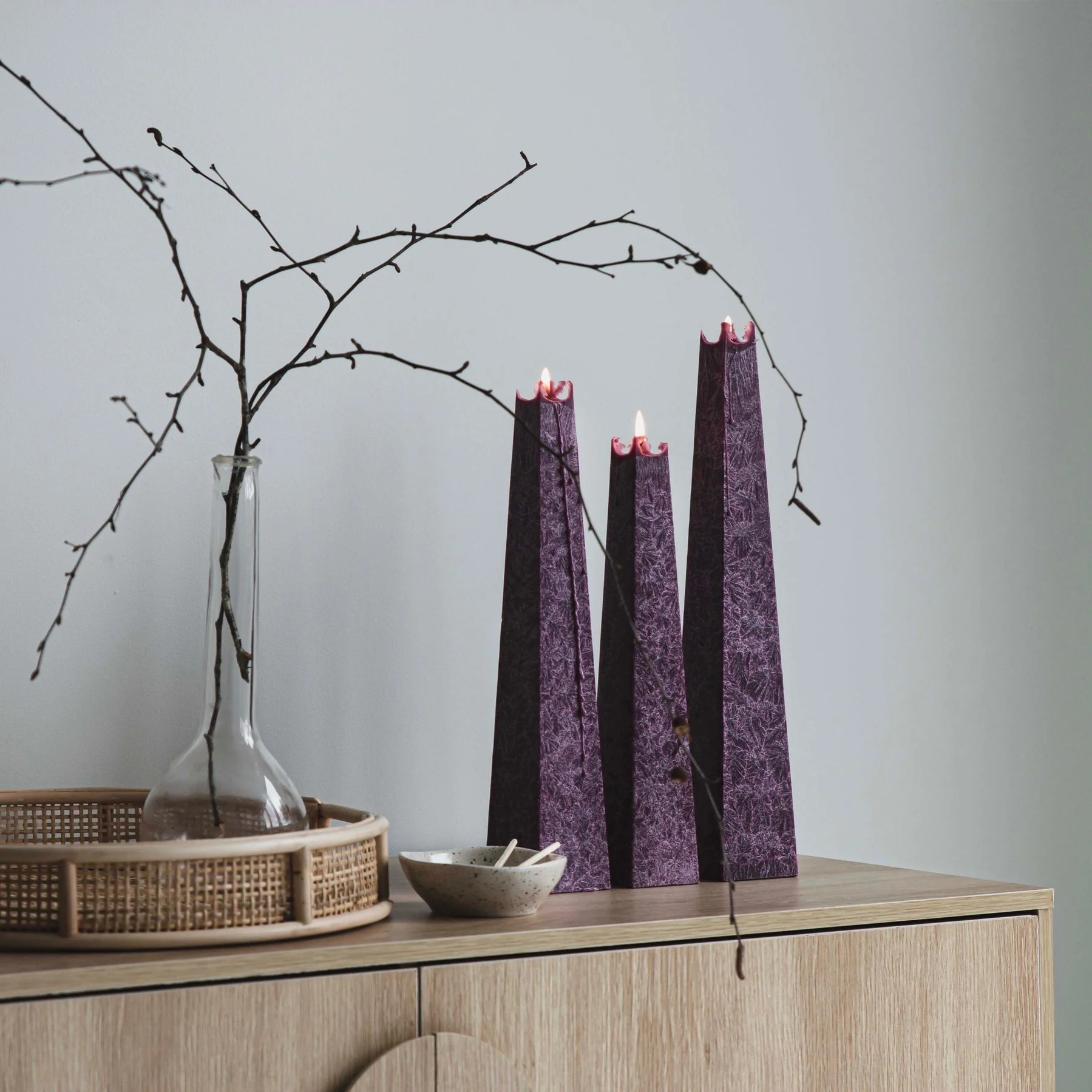 Icicle Candle: Wild Plum - Small - Image 2
