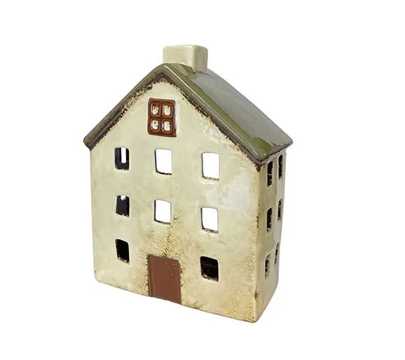 Alsace Tea Light House: Wide Chalet - Olive Green