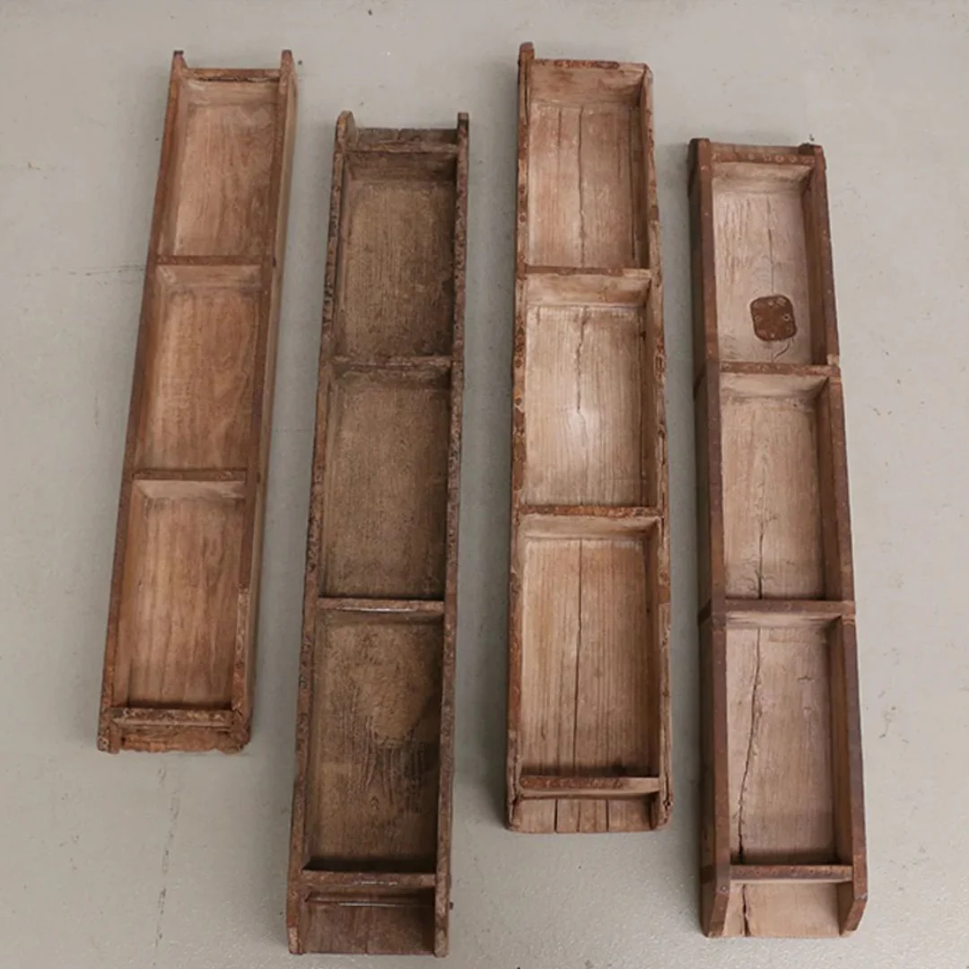 Antique Wooden Mould - Triple