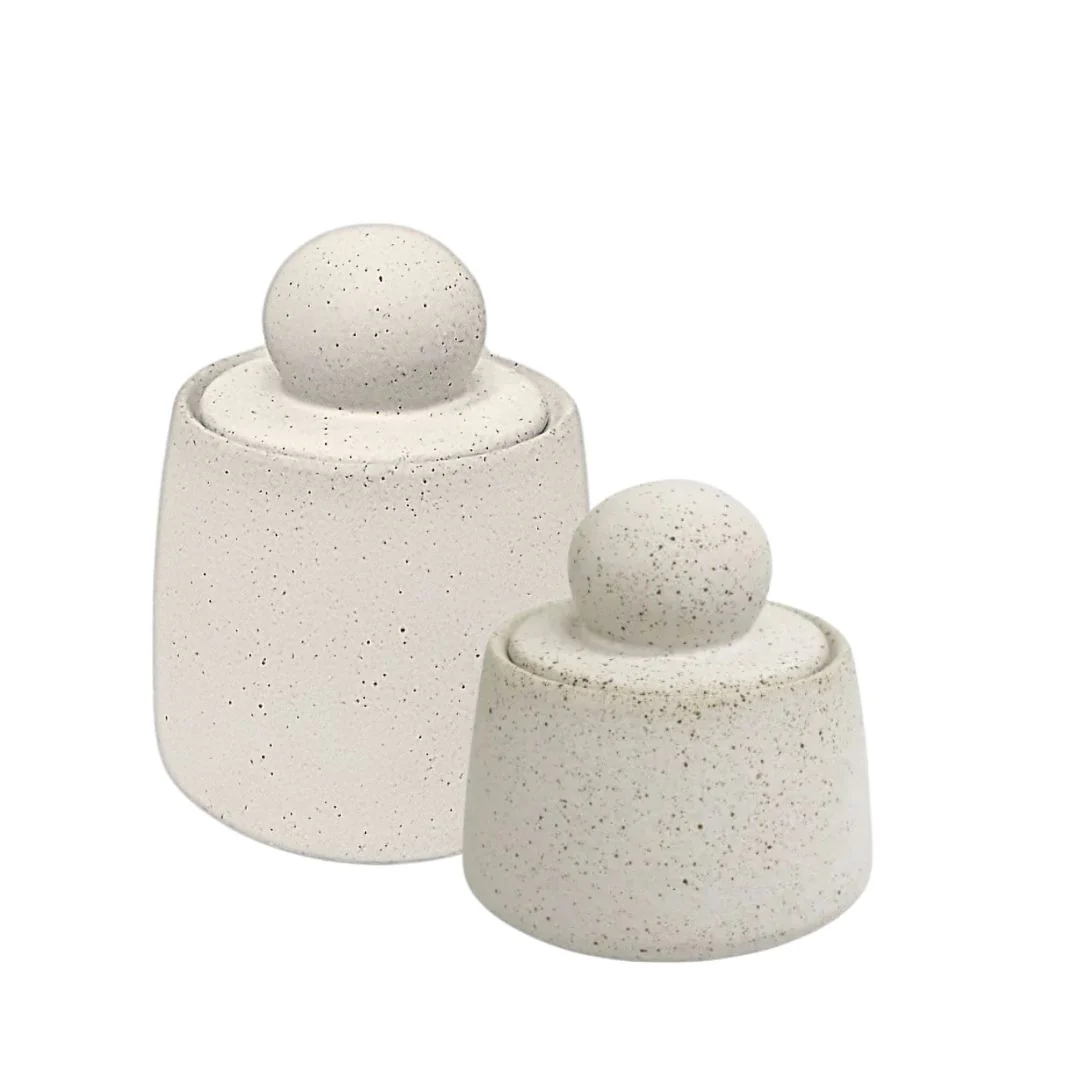 Ball Canister: Sandy White - Large - Image 3