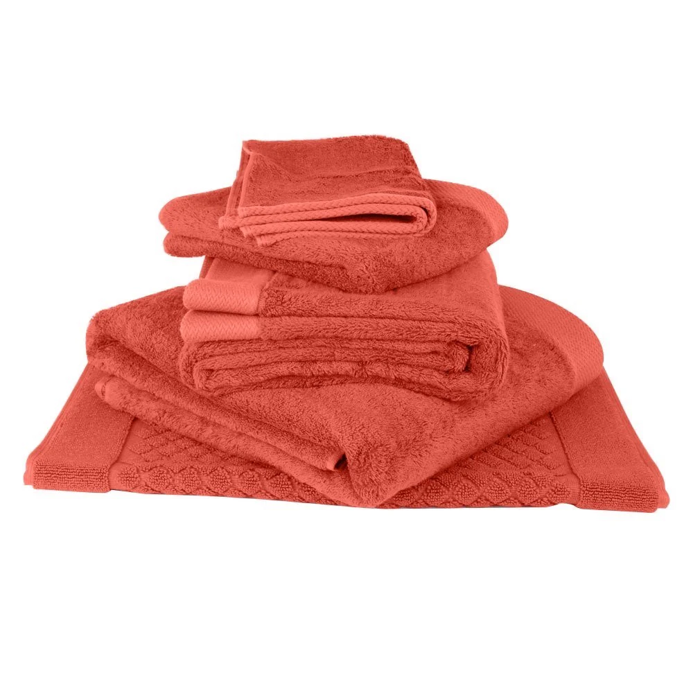 Bamboo Hand Towel - Paprika