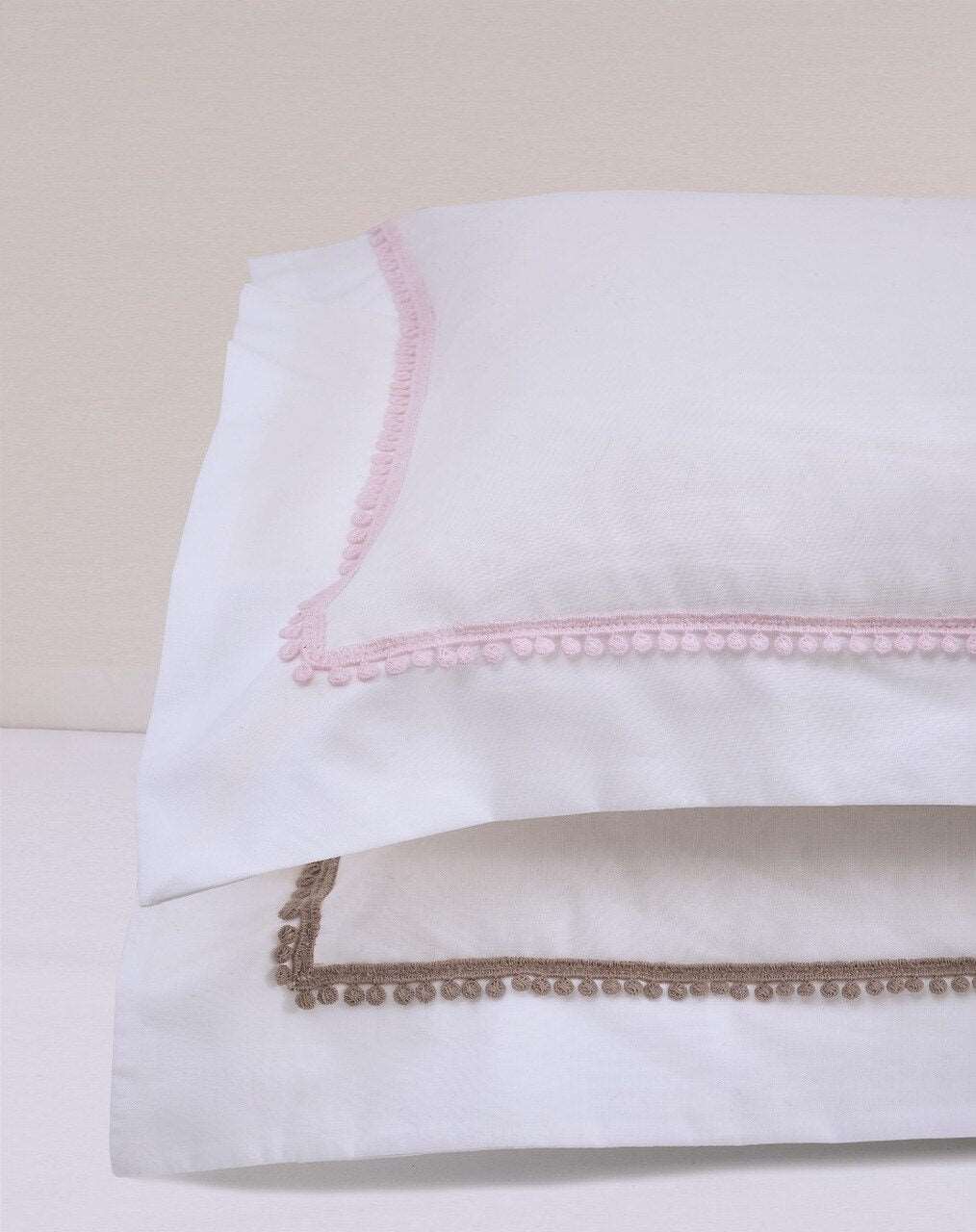 Bitsy Dots Pillowcases Set of 2 - White/Grey