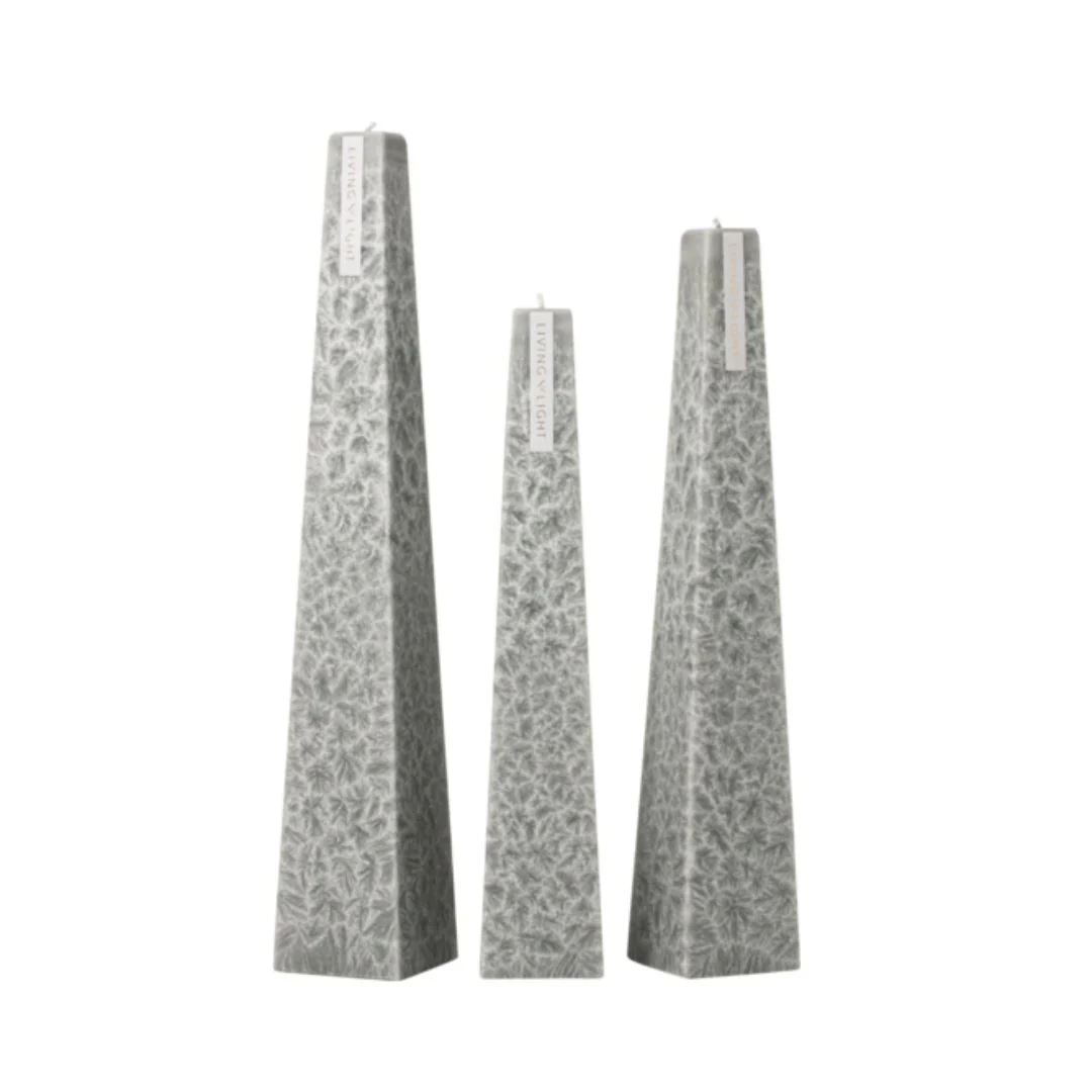 Icicle Candle: Black Iris - Medium