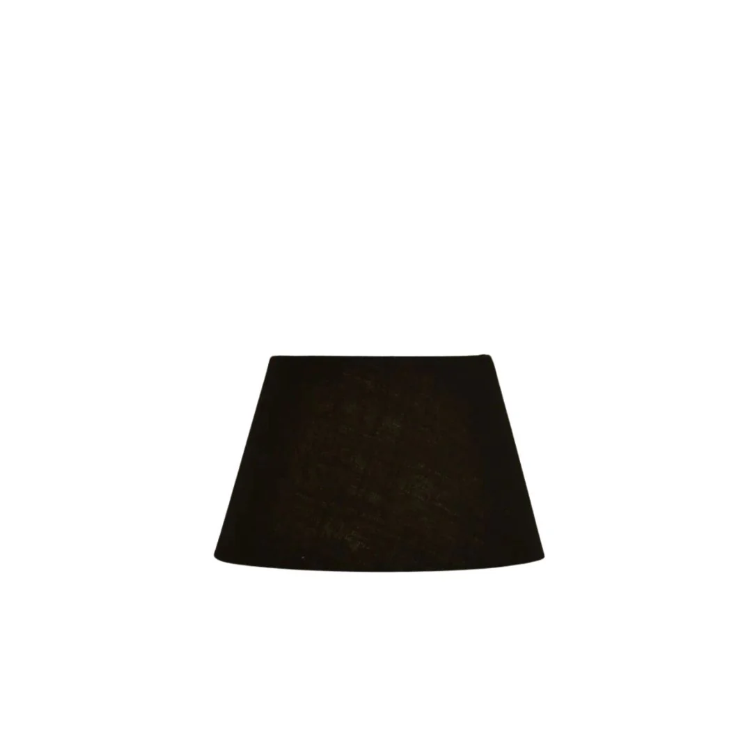 Black Tapered Drum Lampshade - 31cm