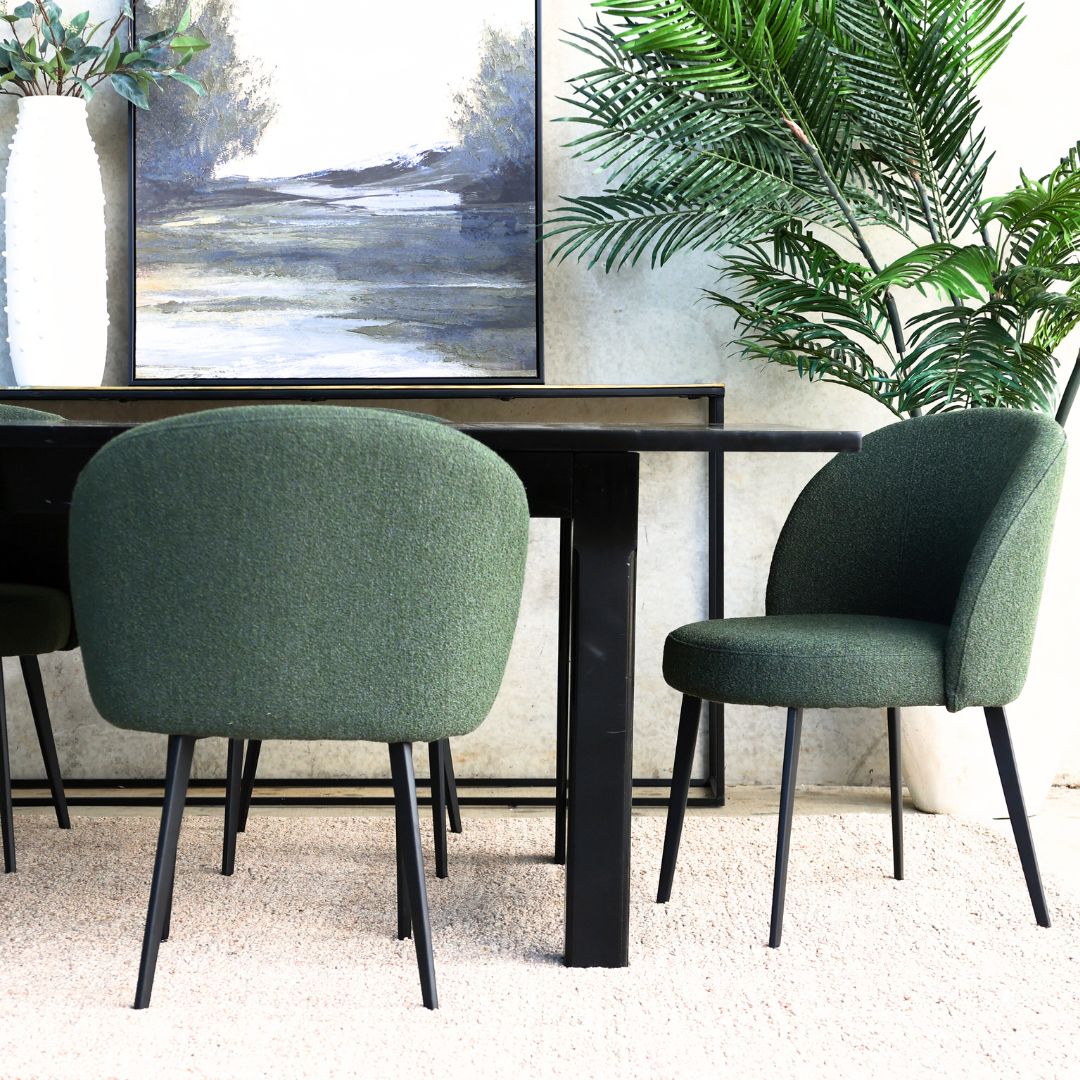 Blake Dining Chair: Olive Green - Image 5