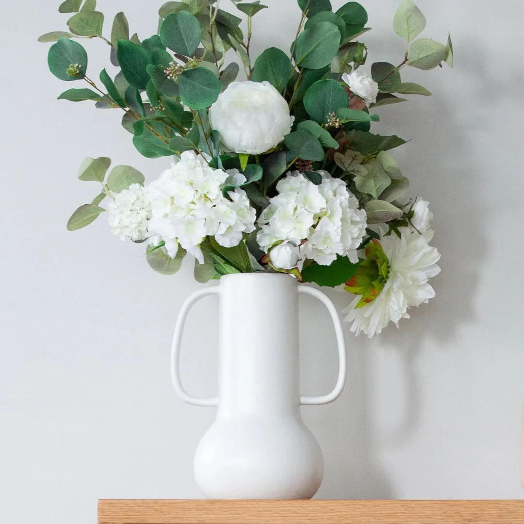 Bodhi Handle Vase - Matte White - Image 2