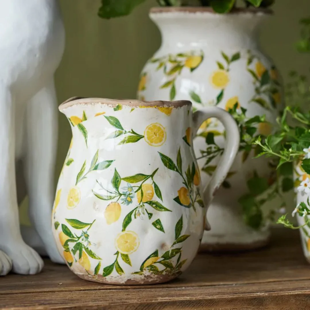 Botanical Lemon Jug - Short - Image 2
