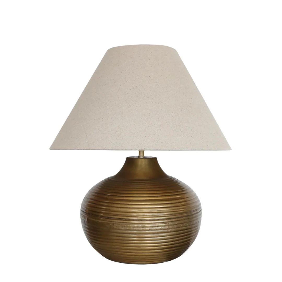 Calypso Lampbase in Dark Antique Brass Finish