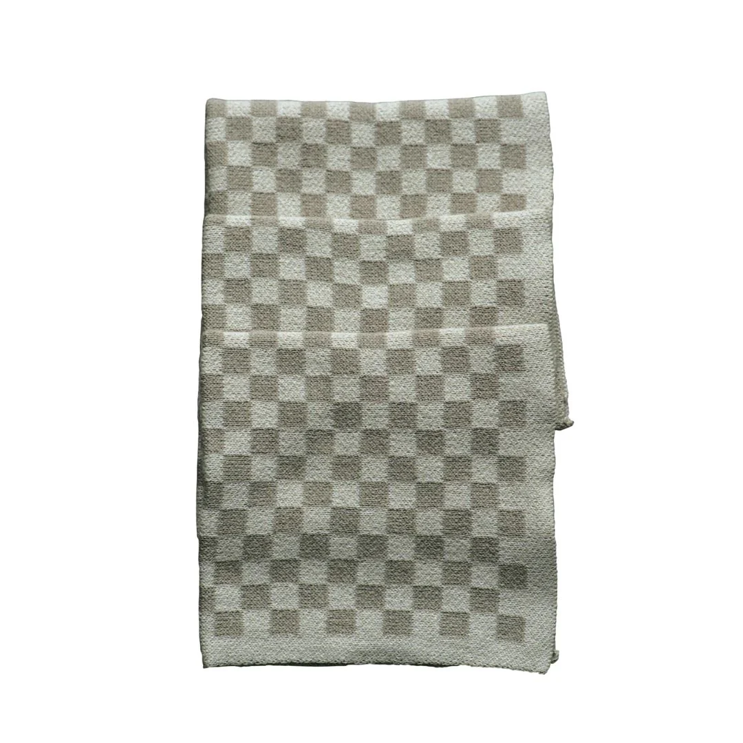Chekka Washcloths: Taupe - Set of 3 - Image 2