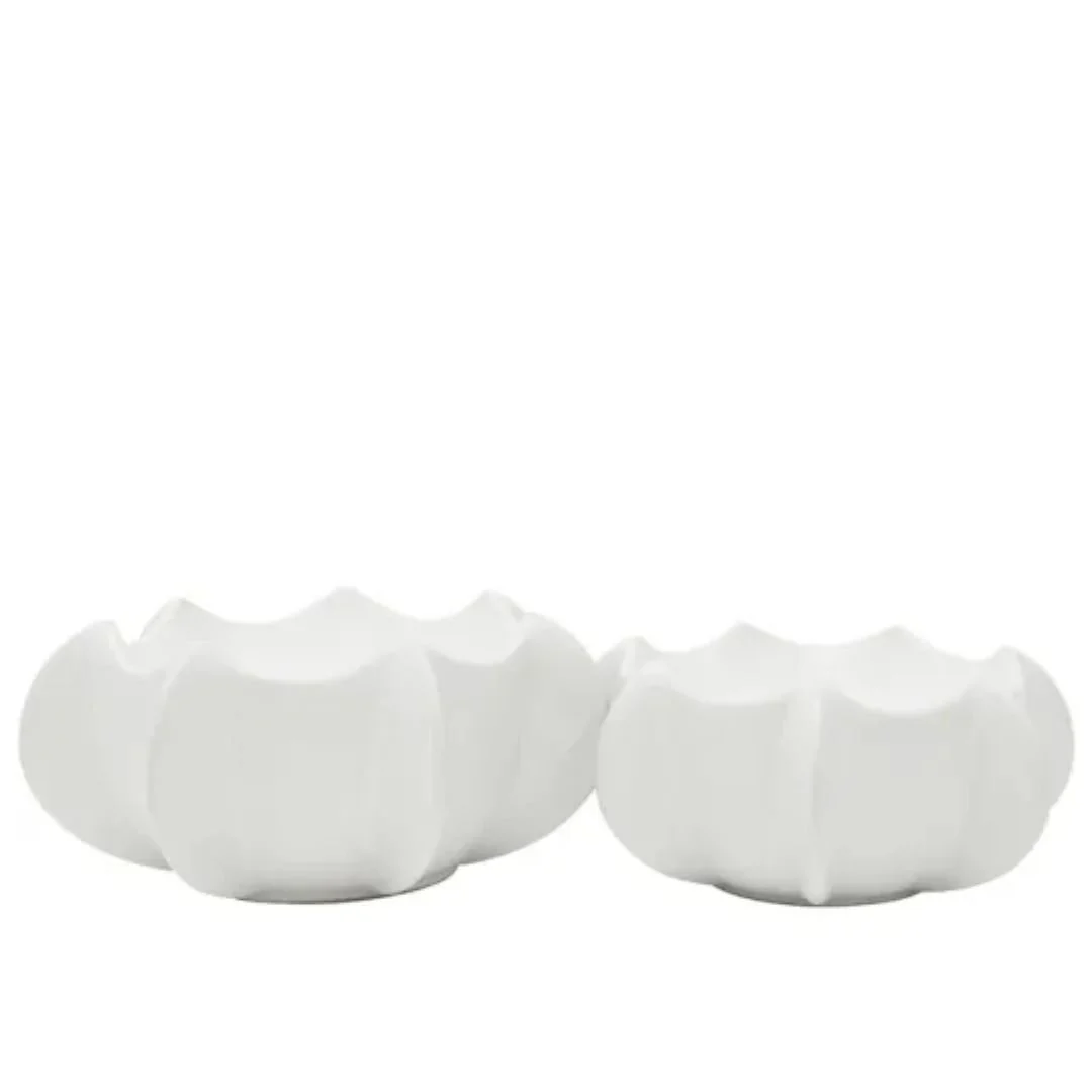 Cove Ceramic Bowl: Off White - 27x13 - Image 2