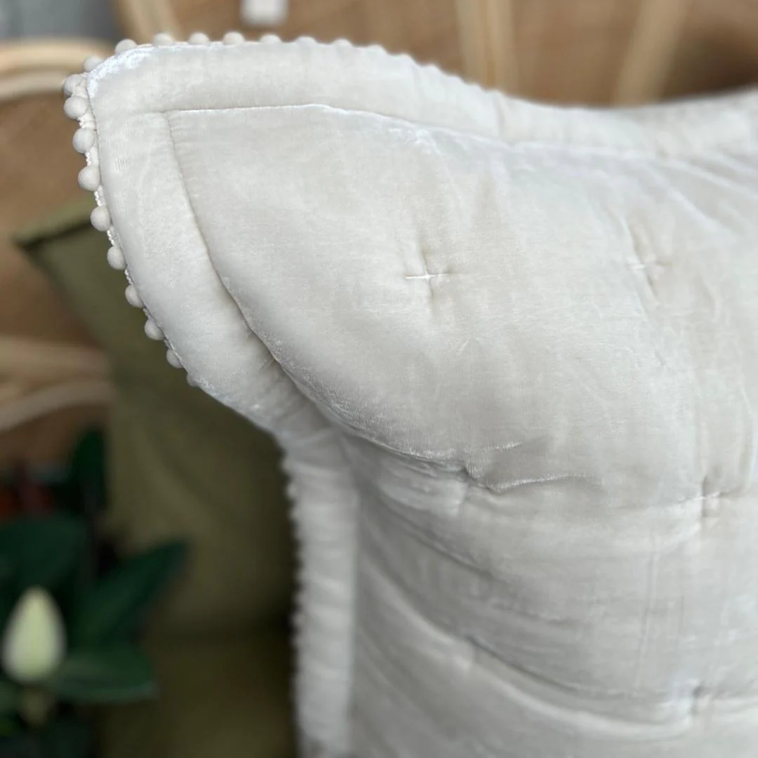 Cruz Velvet Eurosham: Natural - Image 2