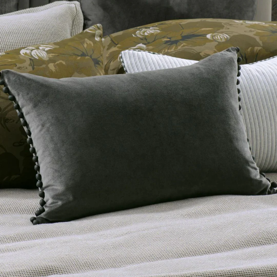 Mateo Graphite Cushion - 60x40