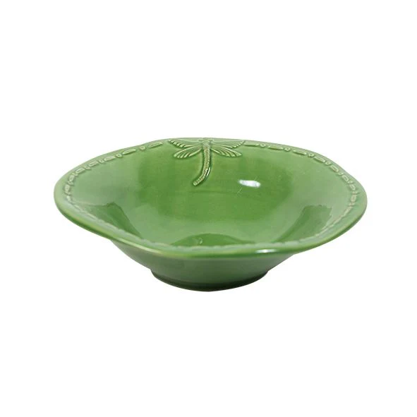 Dragonfly Stoneware Cereal Bowl: Green