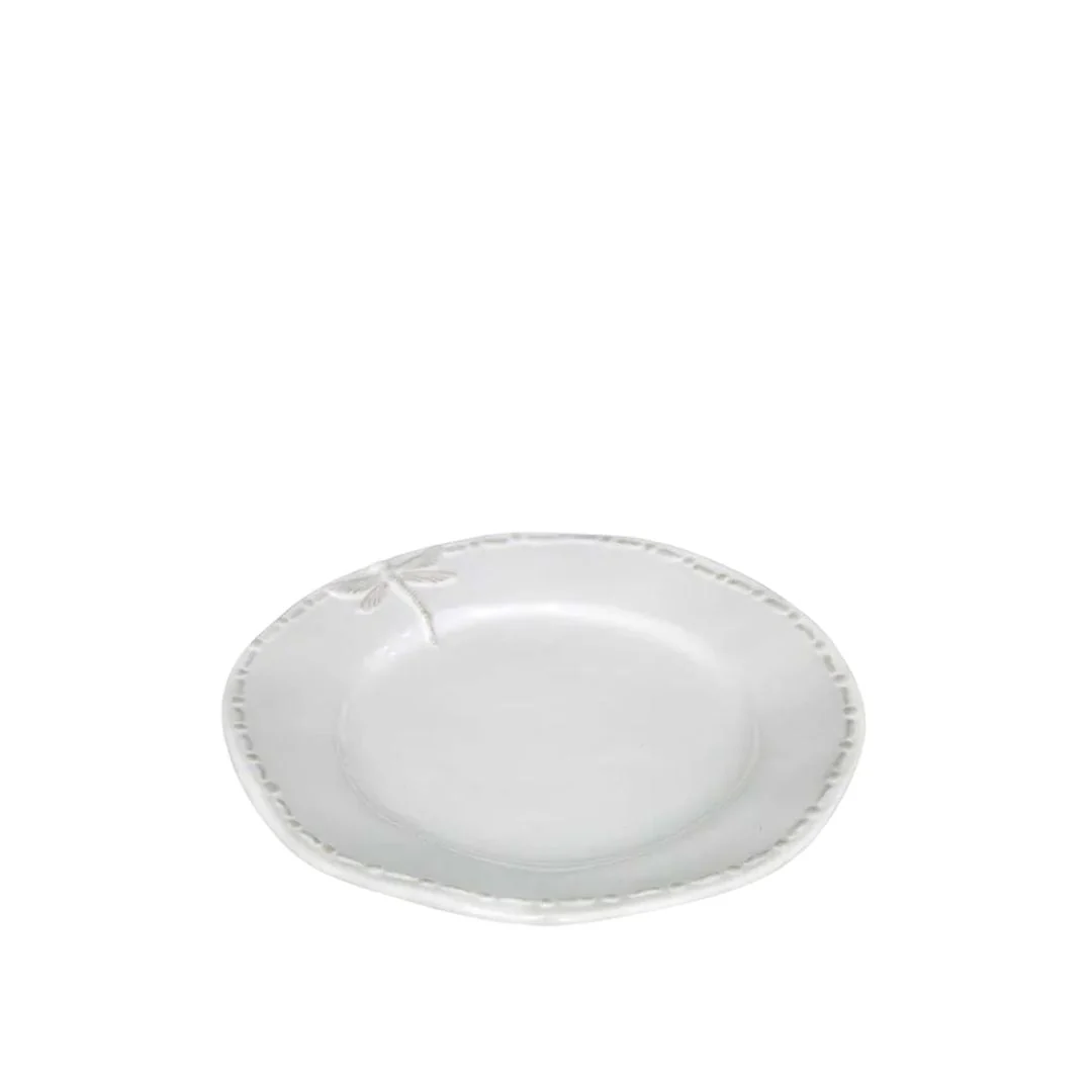 Dragonfly Stoneware White Side Plate
