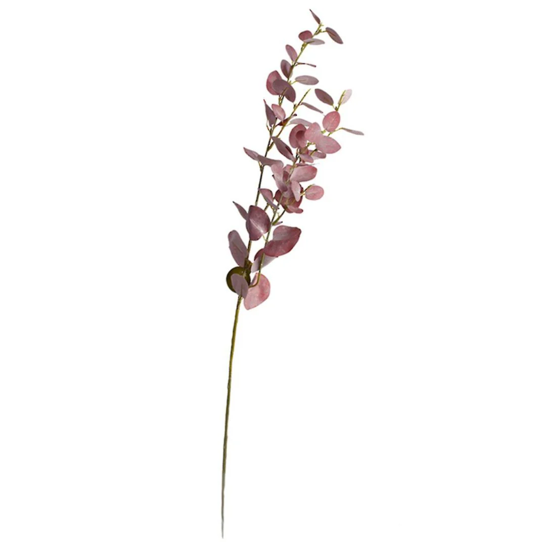 Eucalyptus Spray: Burgundy - 80cm - Image 2