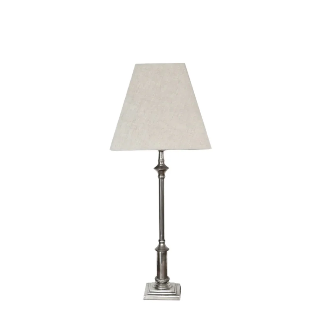 Hendrick Lampbase: Antique Silver