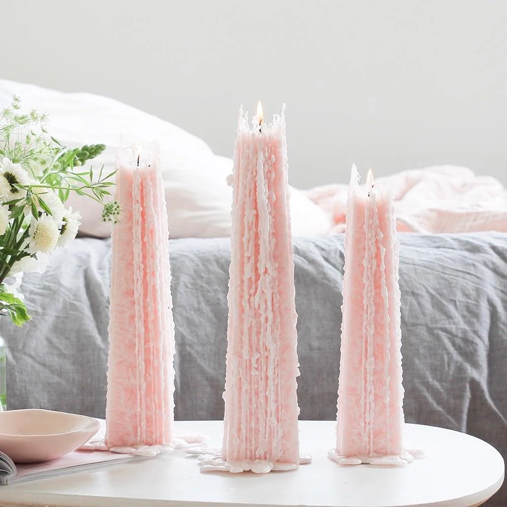 Icicle Candle: Peony Rose - Medium - Image 2