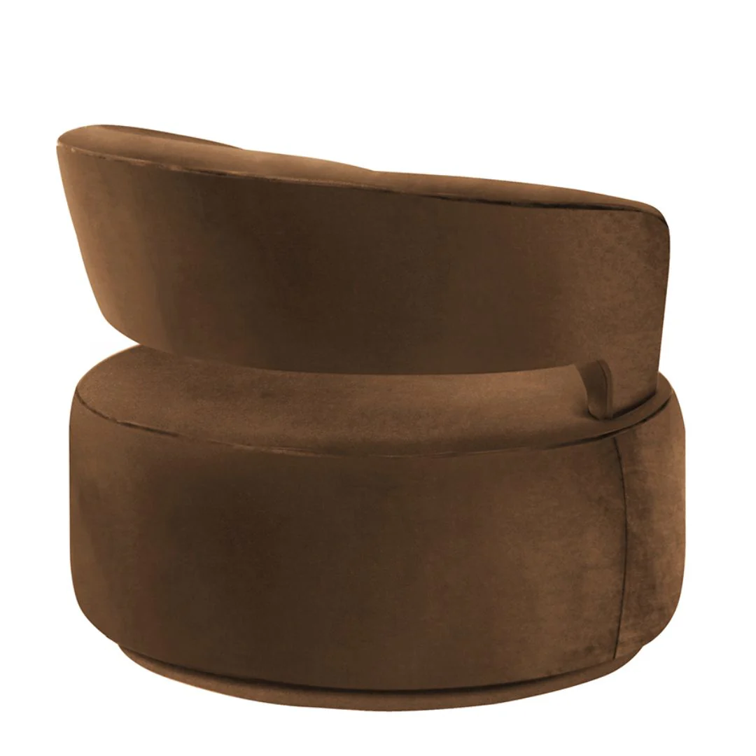 Indiana Swivel Arm Chair - Gold - Image 2