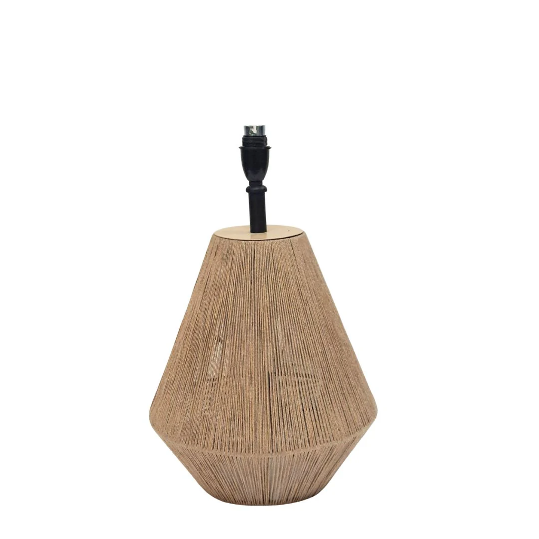 Iron & Jute Table Lamp Base