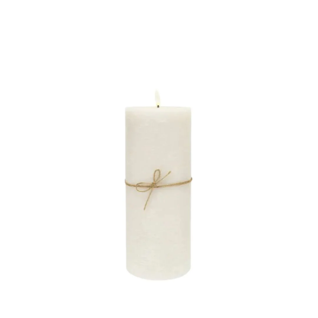 LED Flameless Candle: White - 10x25