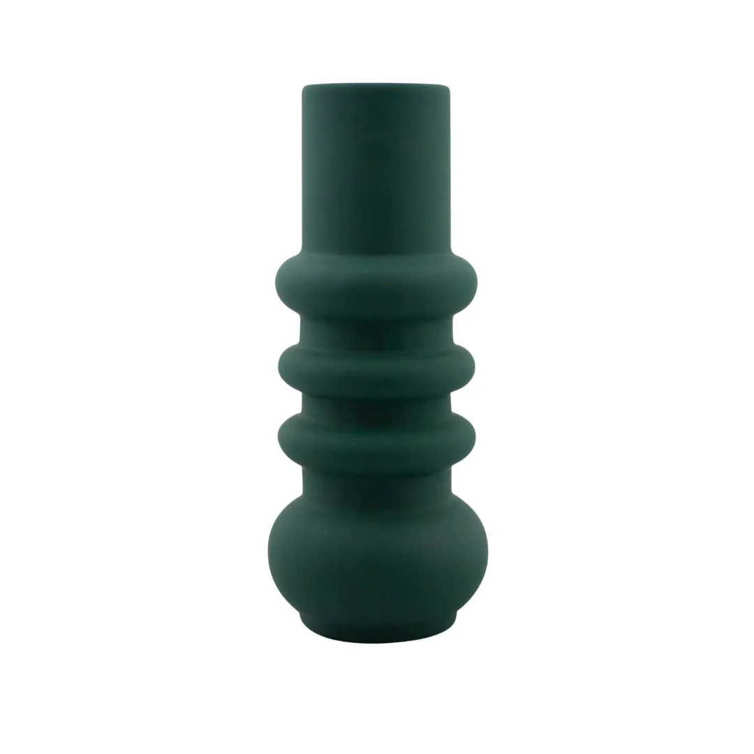 Malmo Cylinder Vase - Forest Green