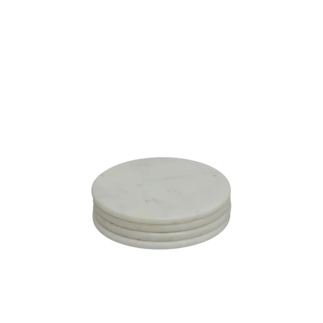 Malmo White Coasters - Set of 4