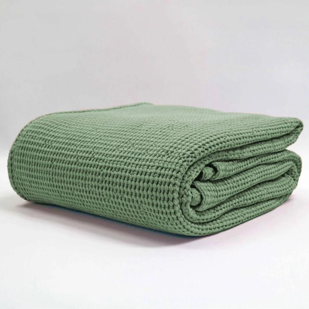 Newbliss Stonewashed Blanket: Sage - Large