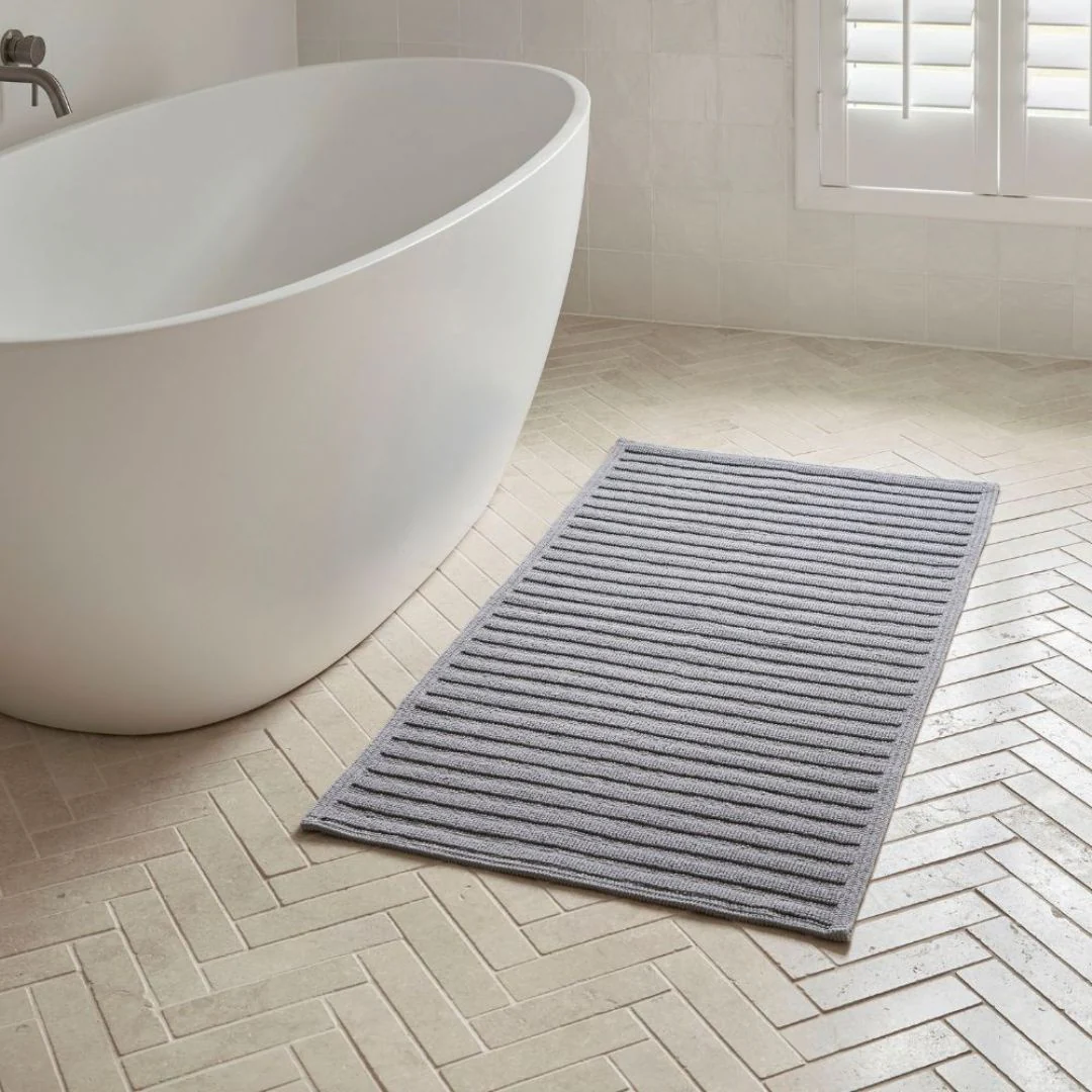Nova Plush Double Bath Mat - Magnetic Grey