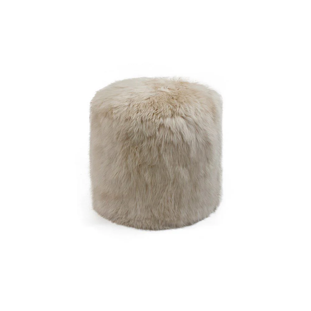 Occasional Round Pouf - Natural