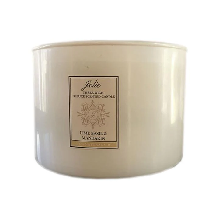 Organic Soy Candle Deluxe - Three Wick - Orange Blossom