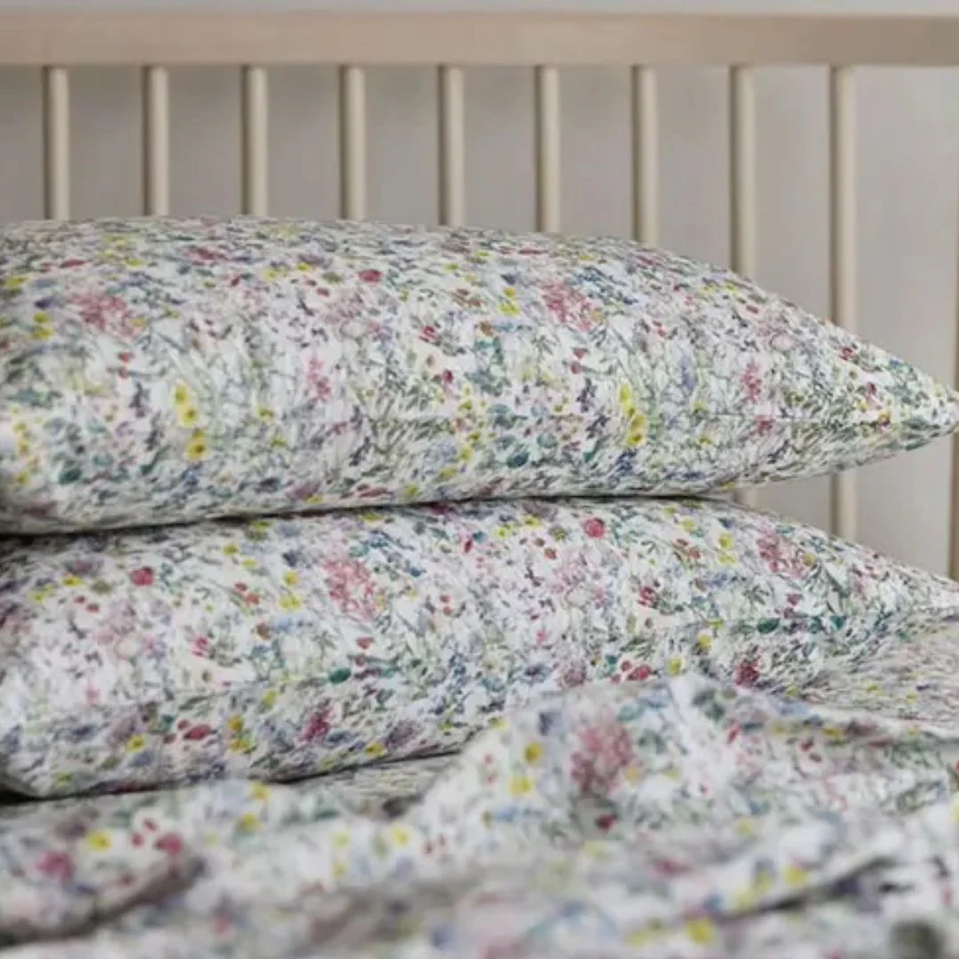 Pillowcase made with Liberty Fabric: Wild Flower