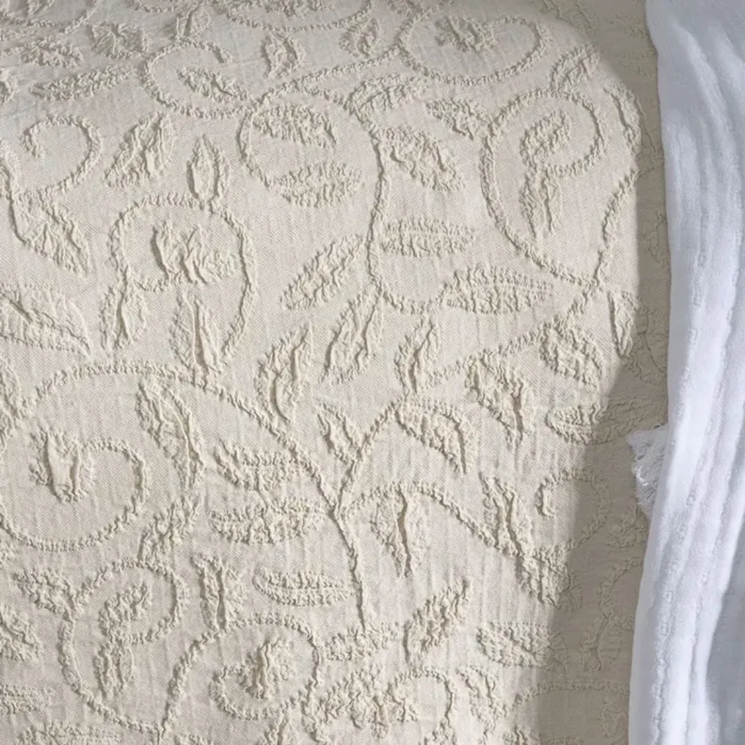 Portuguese Butirir Cotton Jacquard Blanket - 250x270 - Image 2