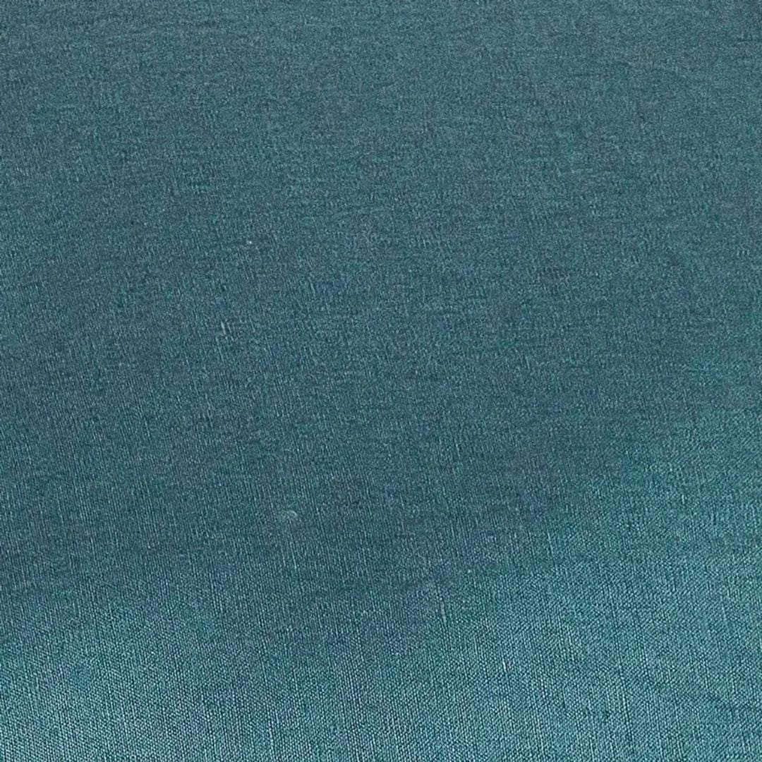 Pure Linen Fitted Sheet: Mineral - Queen - Image 2