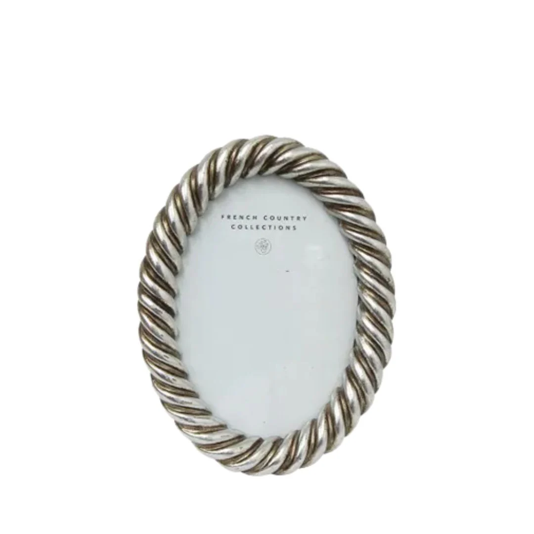 Rope Oval Photo Frame - 4x6"