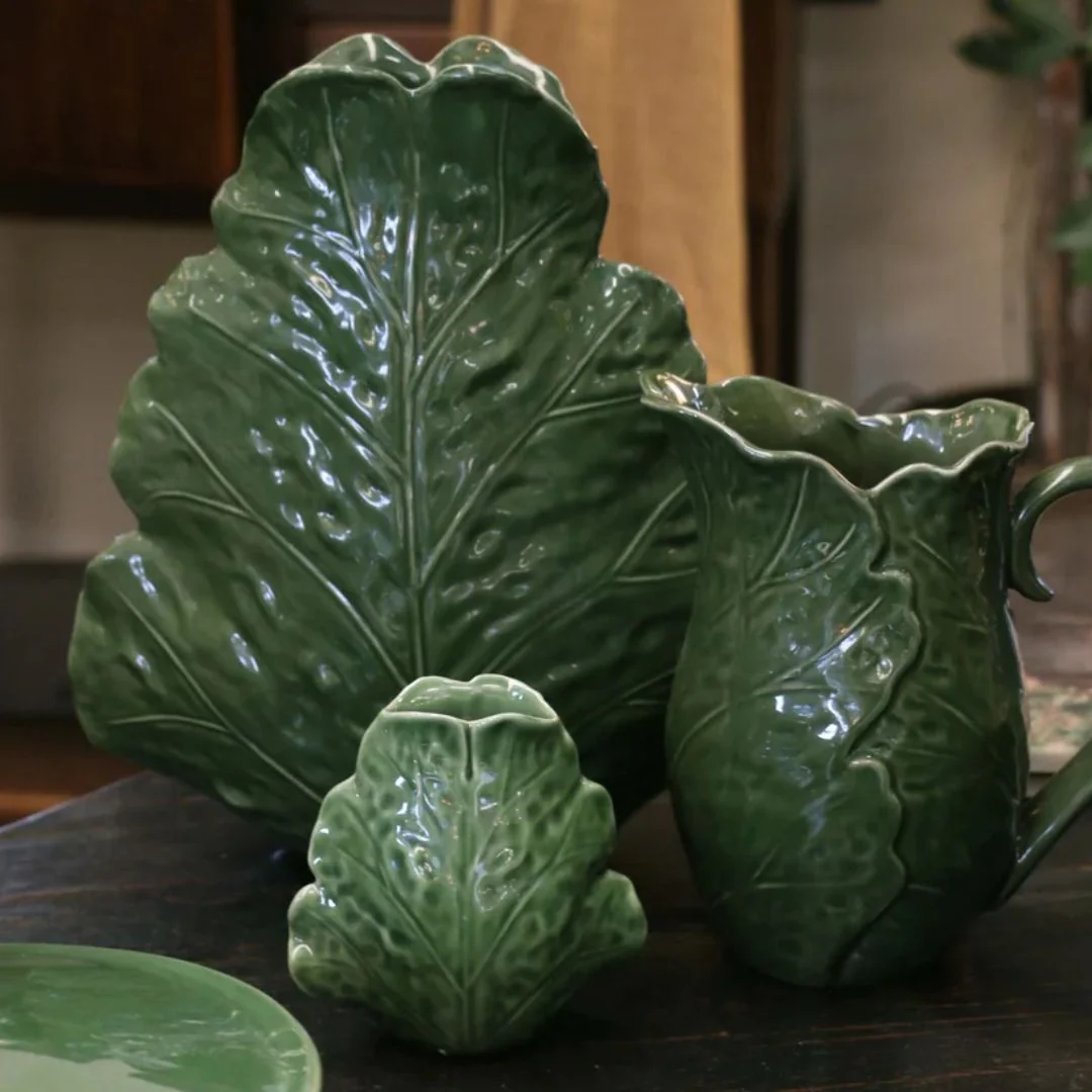 Sculptured Leaf Vase - Small - Image 2