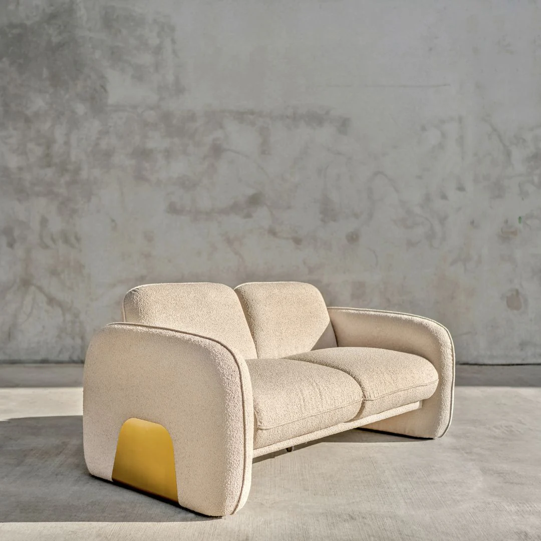 Sean Oatmeal Couch - 2 seater - Image 2