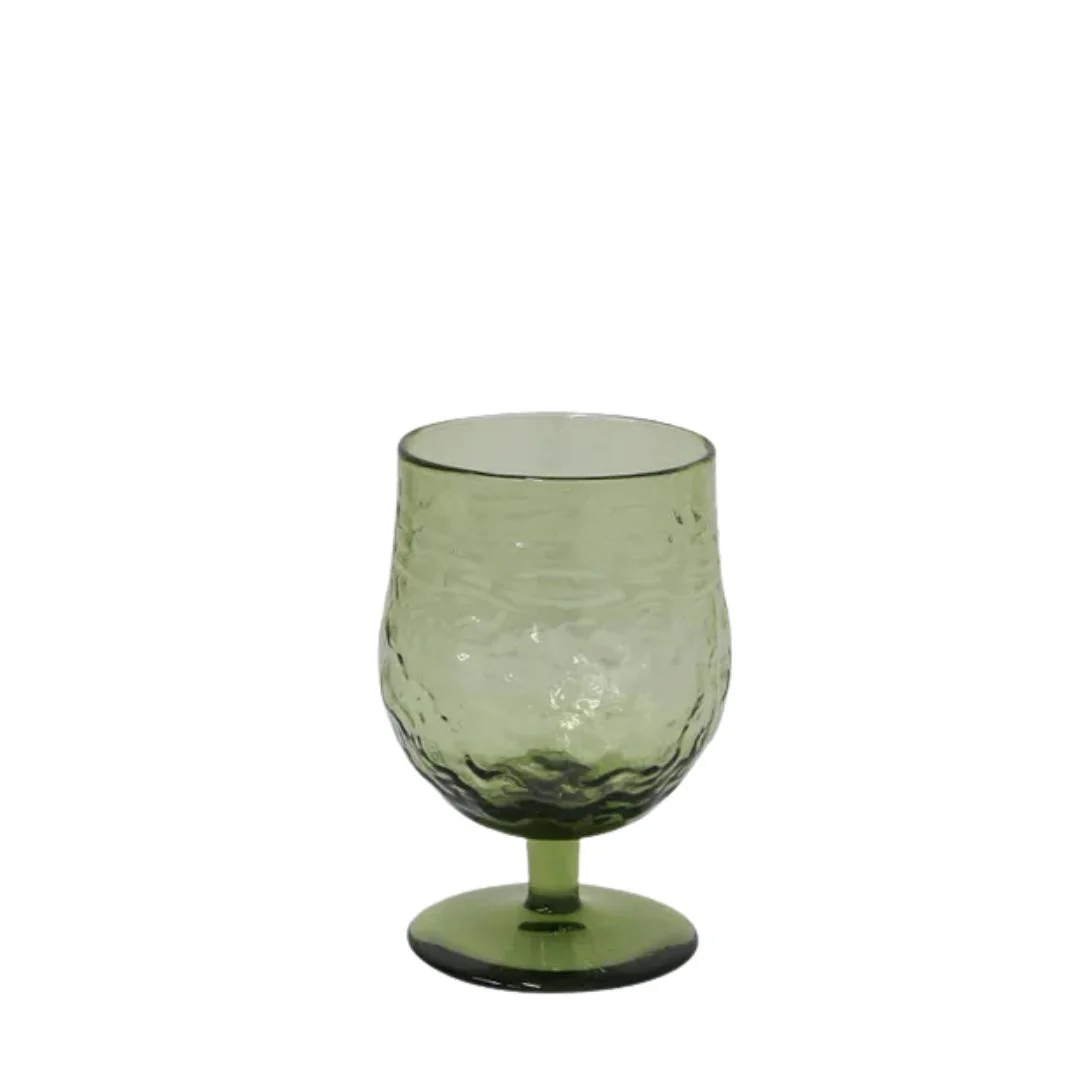 Serena Wine Goblet: Green