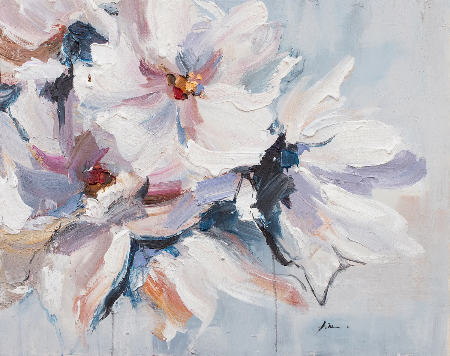 Shades of White 1 Canvas - 800x1000