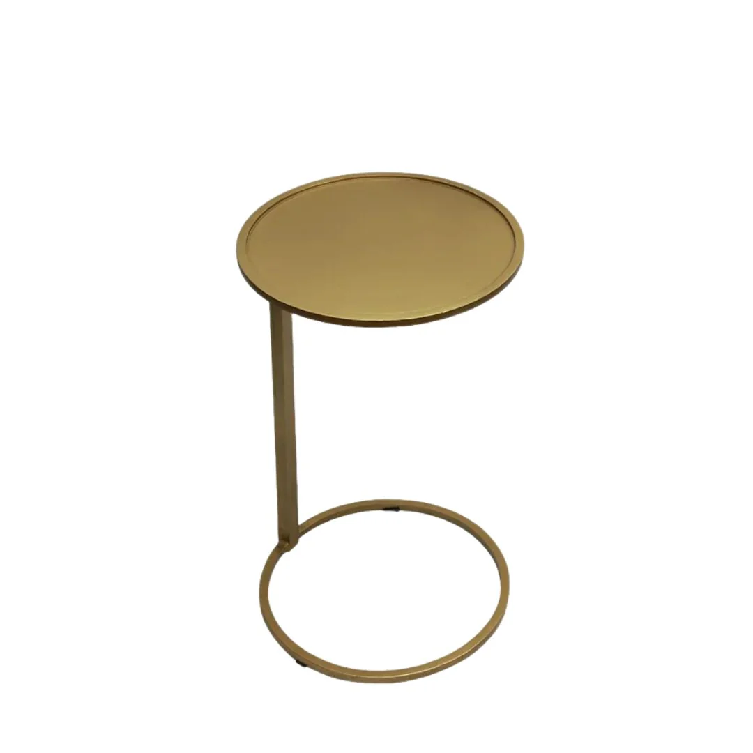 Gold Circle Couch Side Table -Small - Image 2