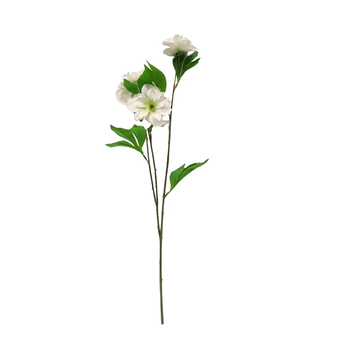 Tall Christmas Rose - Cream - Image 2