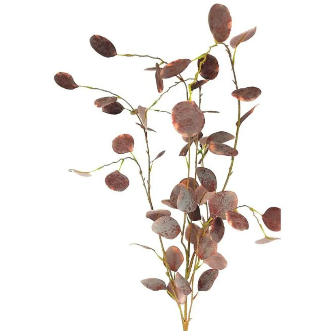 Tall Two Tone Eucalyptus - Burgundy/Grey