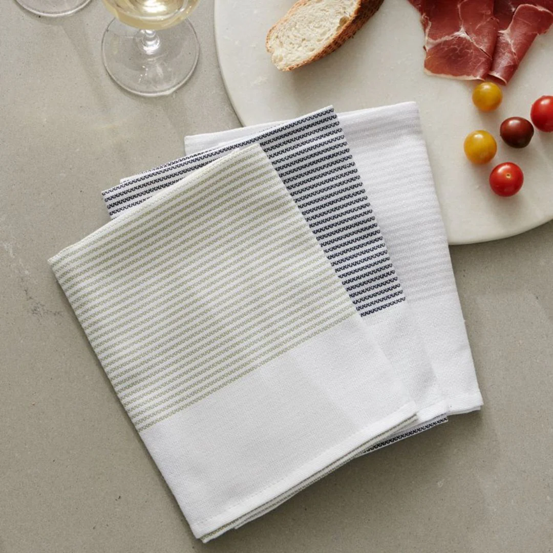 Thirsty Tea Towel: Pebble/Ash/Moss