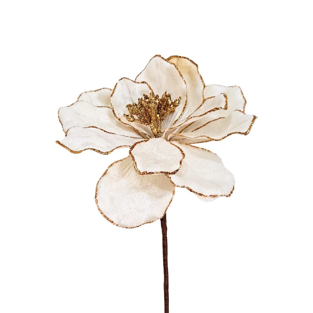 Velvet Magnolia on Stick - Large