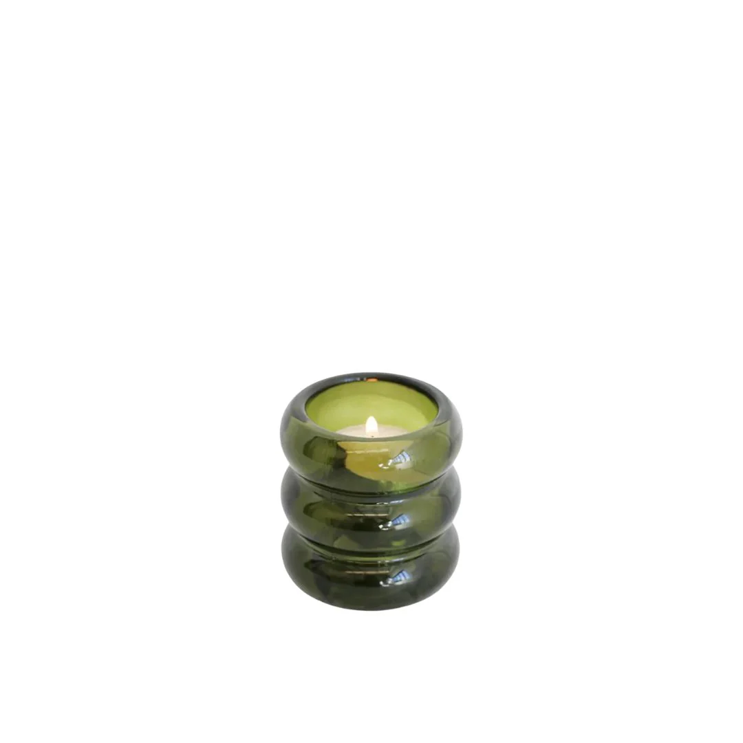 Verde Glass Candle Holder